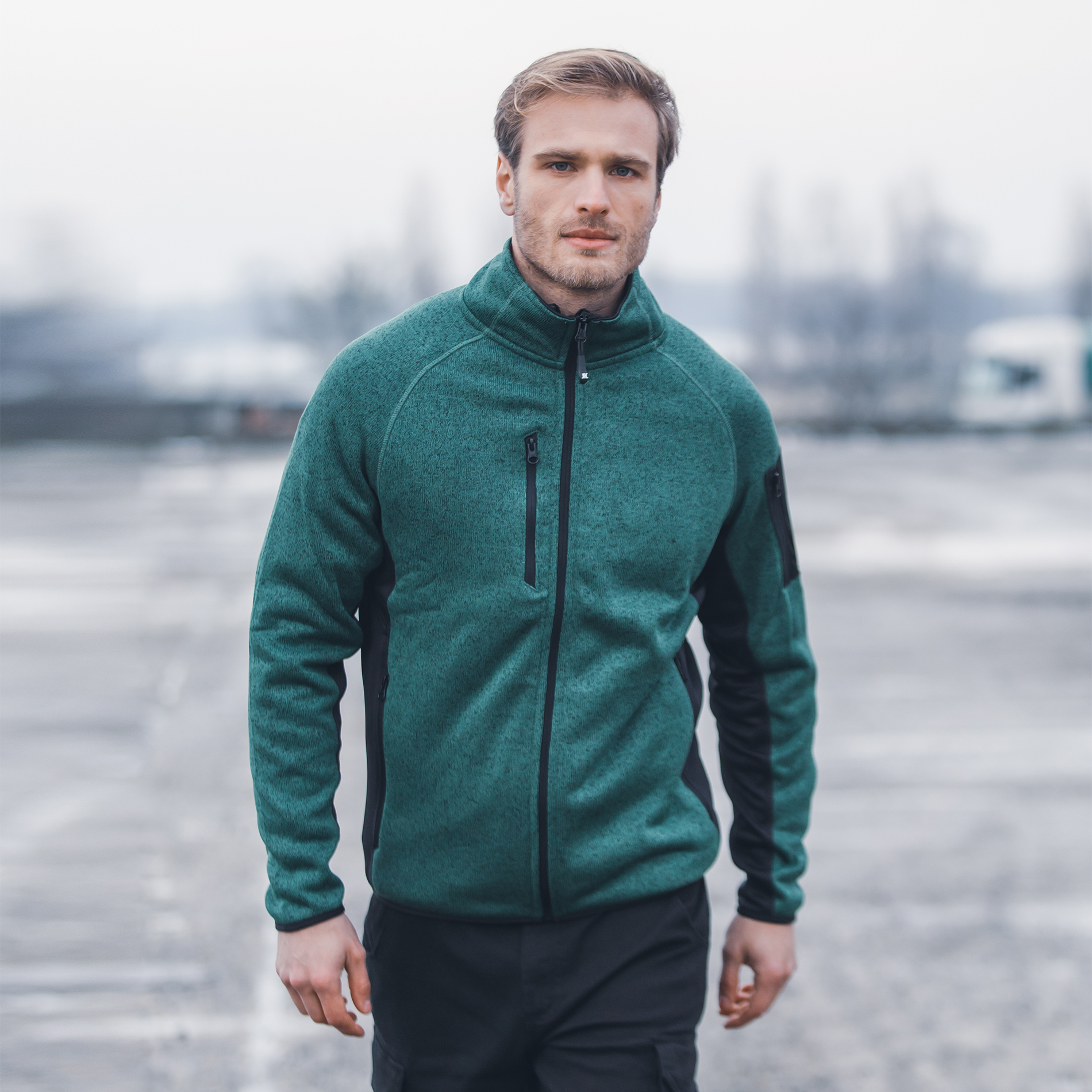 Knitted fleece Monviso Man  Prodotti - James Ross Collections